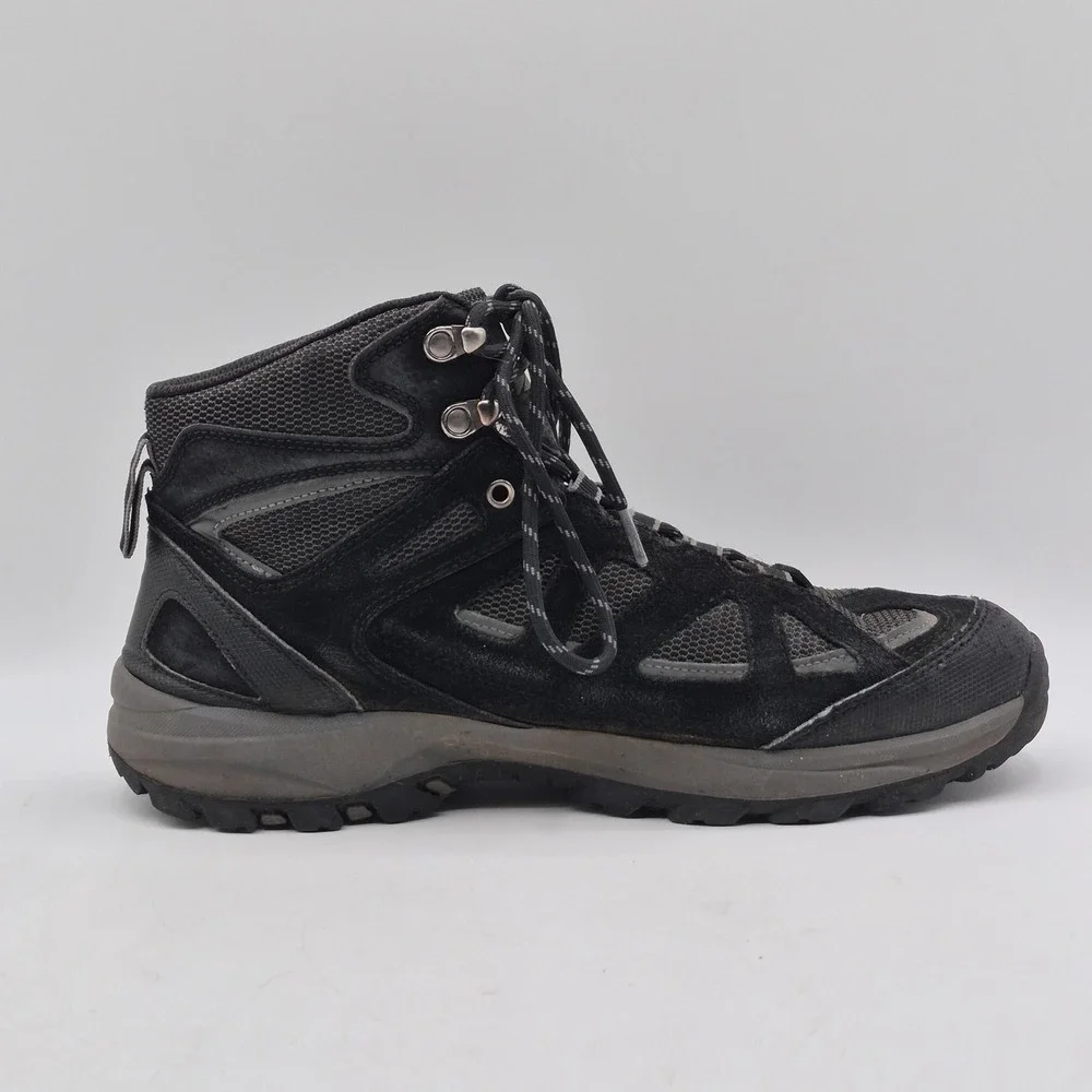 Denali Hiking Boots Mens‎ Size 9.5 Black Leather Mesh Trail Outdoor A17U159F-7